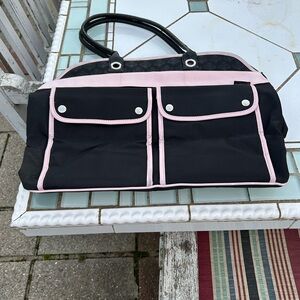 Stylish Black and Pink Women's Bag